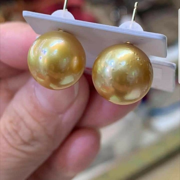 South Sea Pearl earrings - Picture 1 of 2